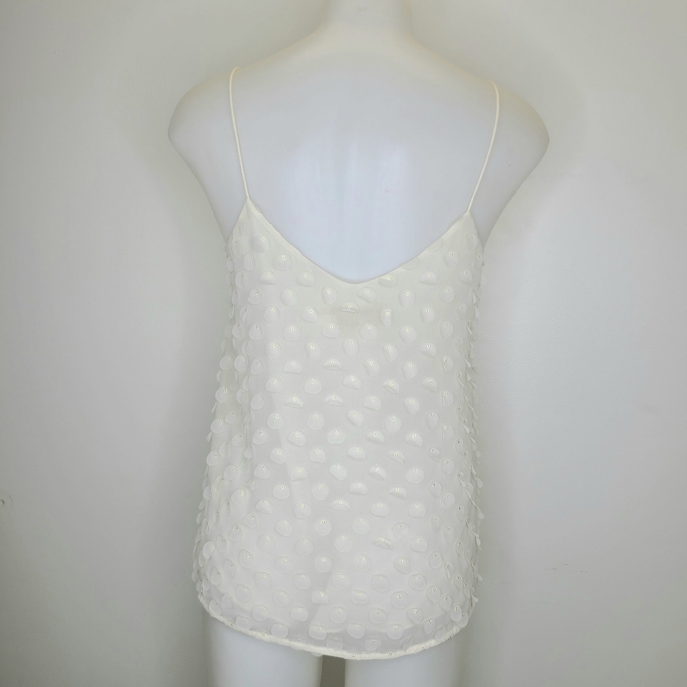 Zimmermann Wild Botanica Textured Dot Cami Top Off White Ivory 0 - Picture 7 of 11